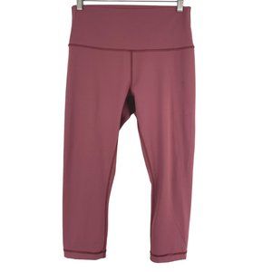 Lululemon Wunder Under Crop Leggings High Rise Full On Luxtreme 21" Size 10